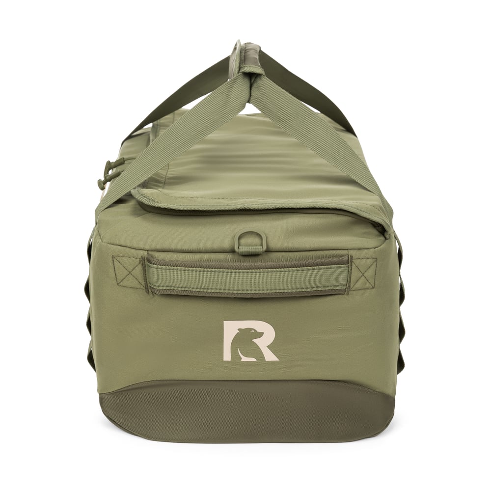 Medium Road Trip Duffle Bag, Olive & Beach Image
