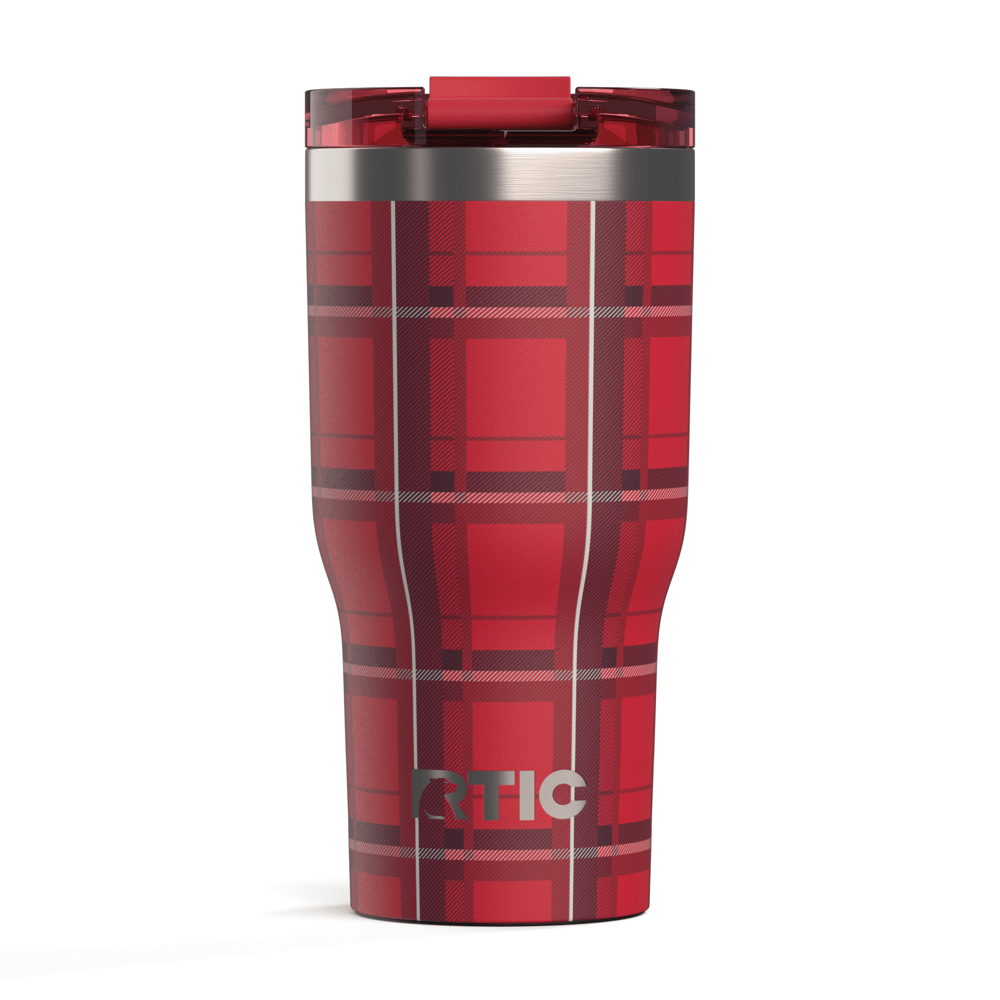 30oz Essential Tumbler, Red Plaid