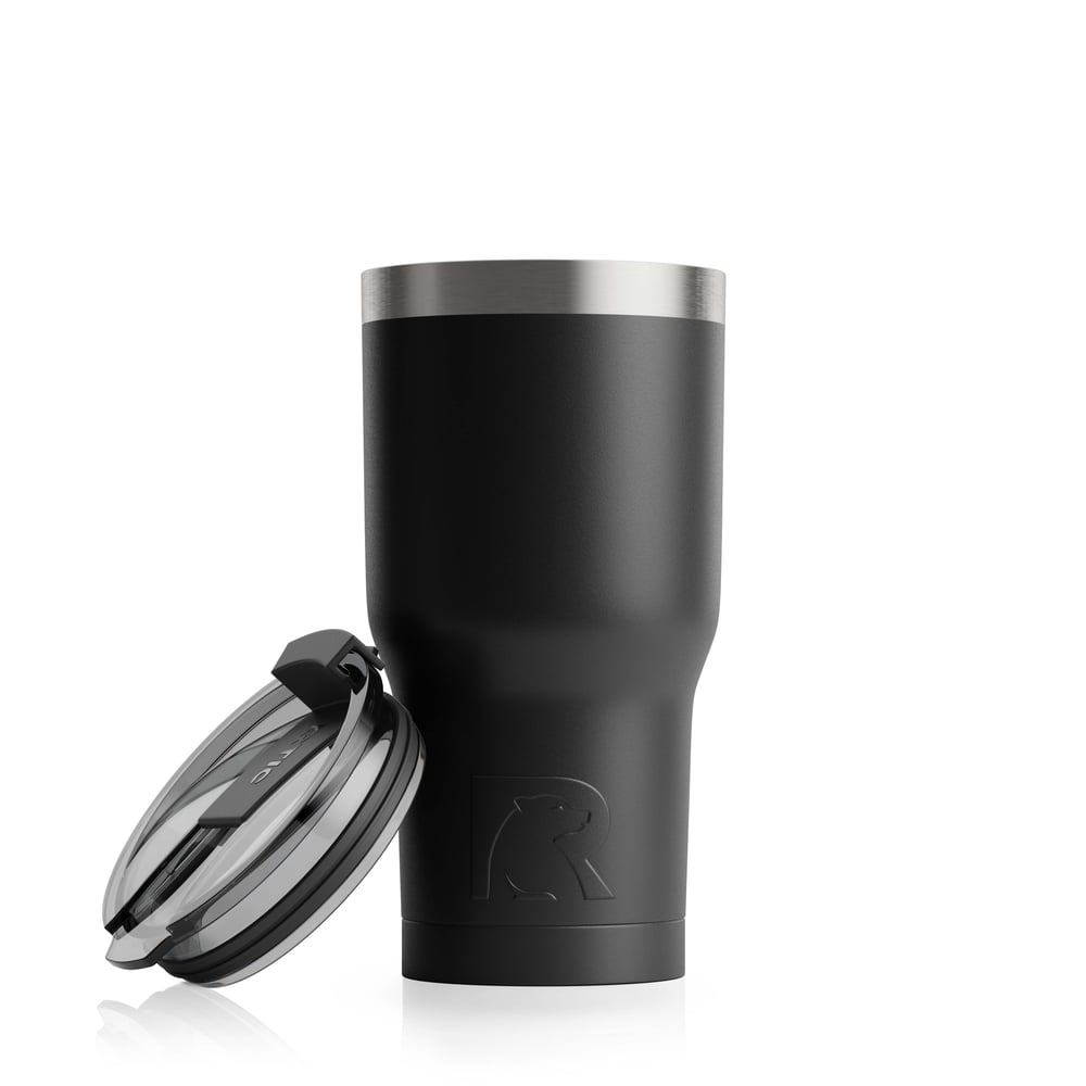 20oz Tumbler, Black, Matte Image
