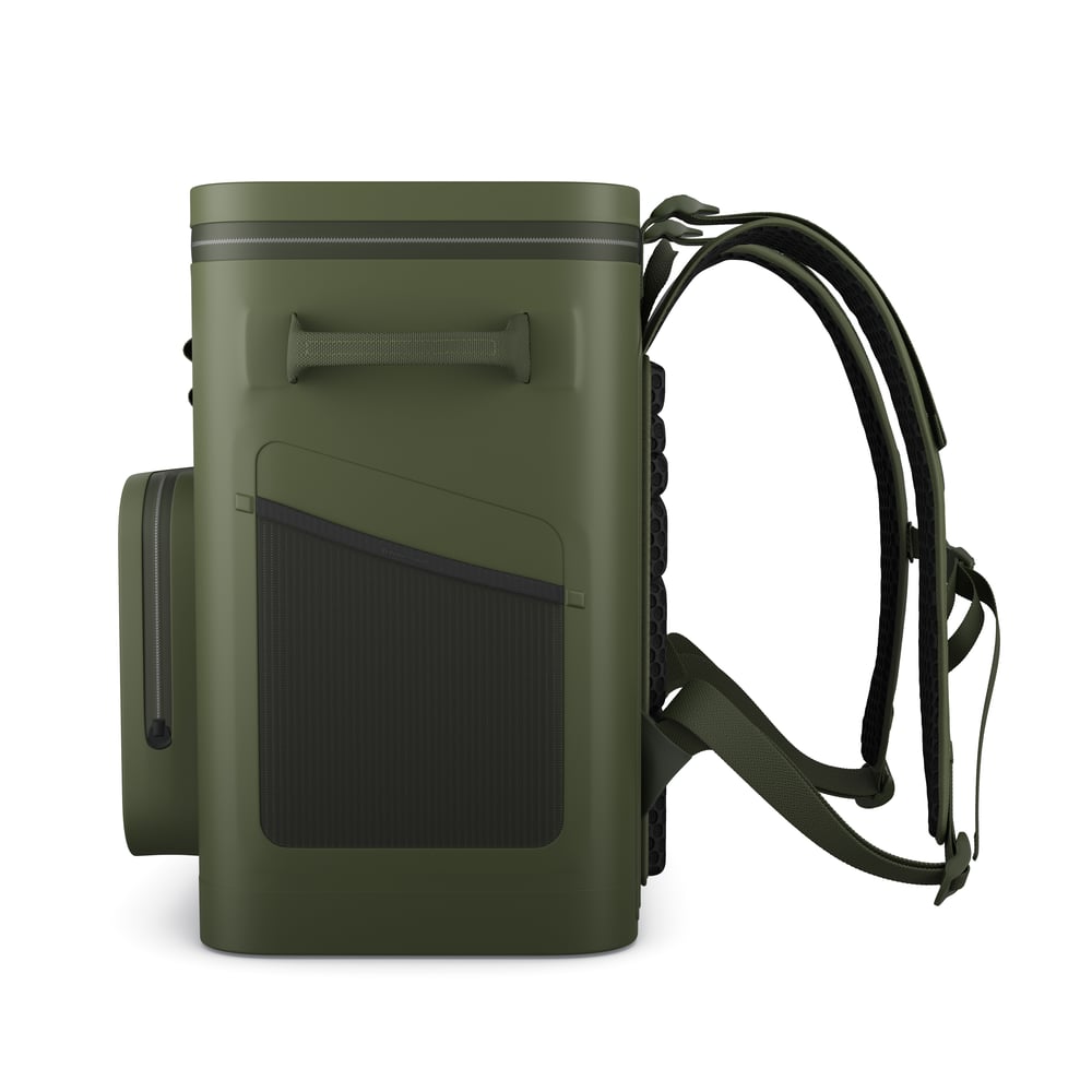 24 Can Ultra-Tough Backpack Cooler, Olive Image
