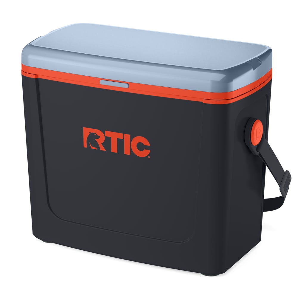16 QT Road Trip Cooler, Light Black & Persimmon
