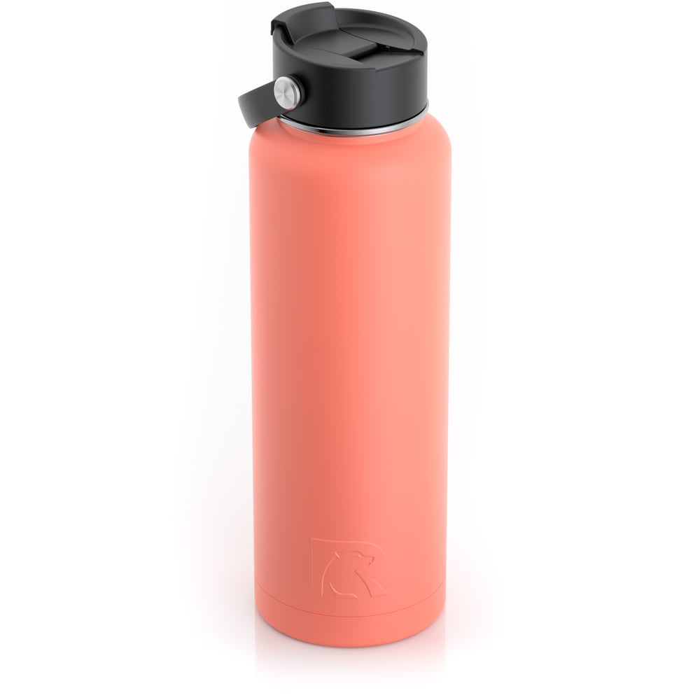 RTIC 40oz Bottle, Coral, Matte, Stainless Steel & Vacuum Insulated