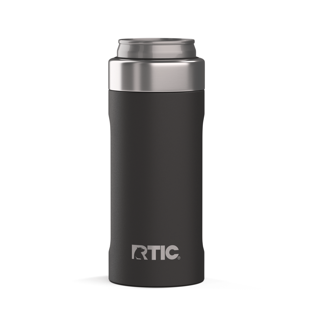 12oz Ultimate Skinny Can Cooler, Black