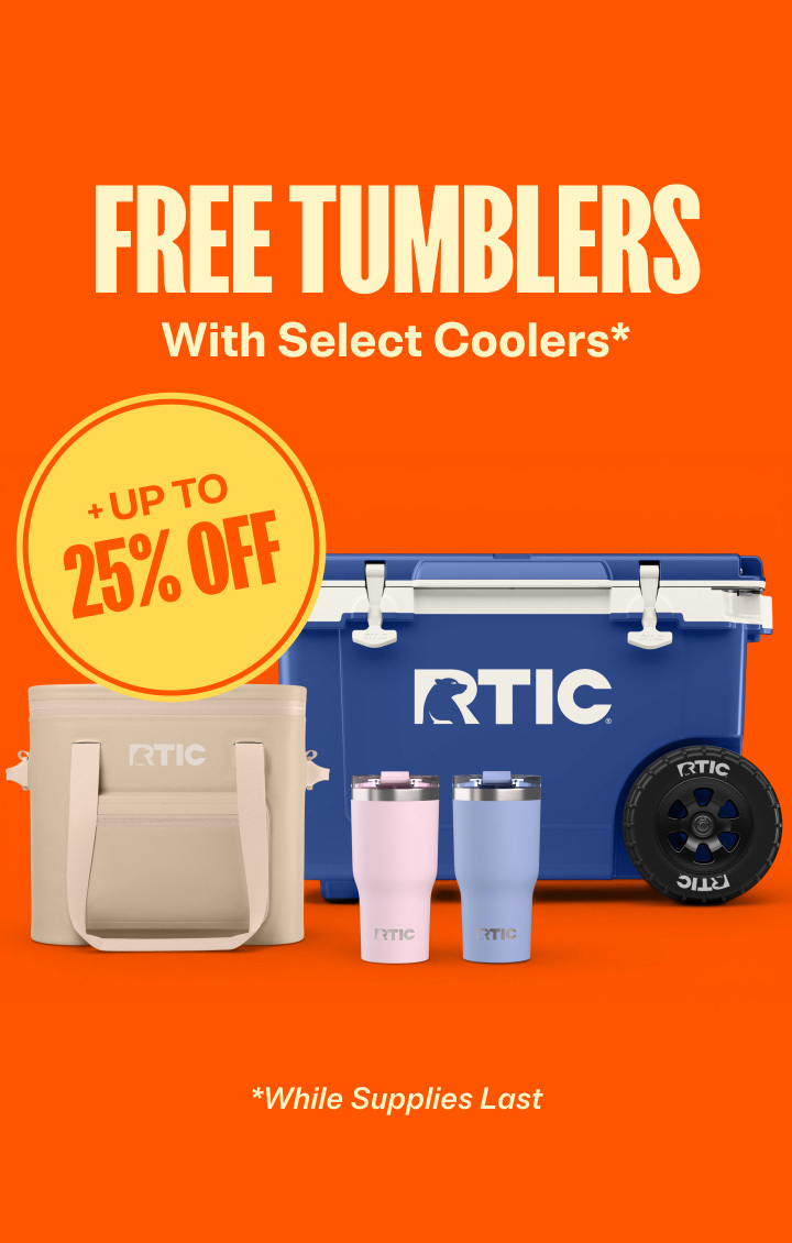 Rtic Outdoors - Free Drinkware (1 or 2 30oz Essential Tumblers).