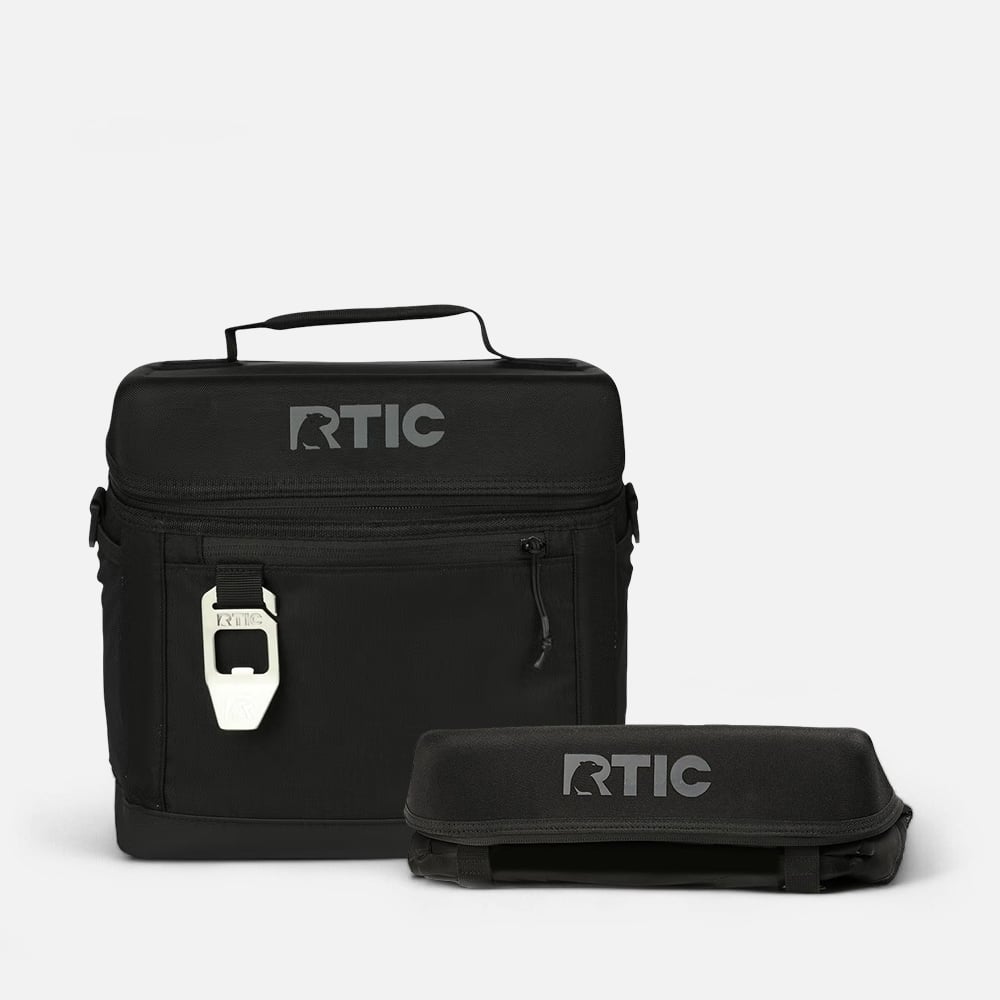 Two black Everyday Coolers, one is expanded and one is collapsed.