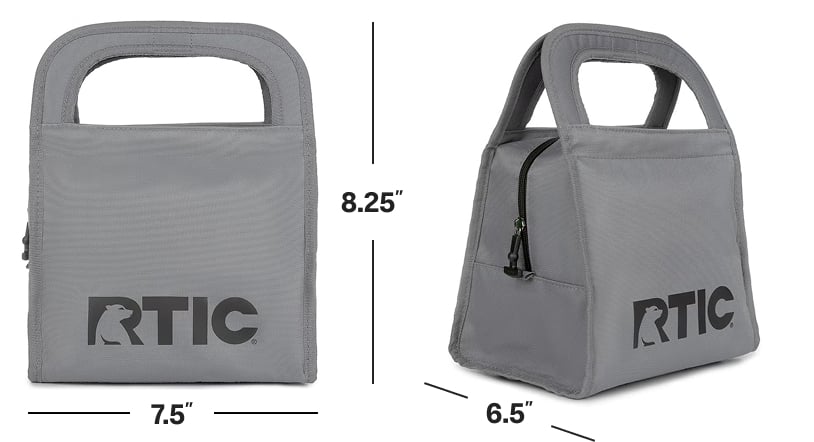 RTIC Ice Lunch Bag Dimensions