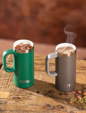 RTIC Ceramic Travel Mug: Leak-Resistant for Road Trips | RTIC
