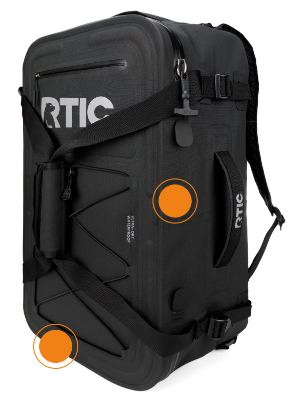 Ultra-Dry Duffle Pack, Black & Graphite | RTIC