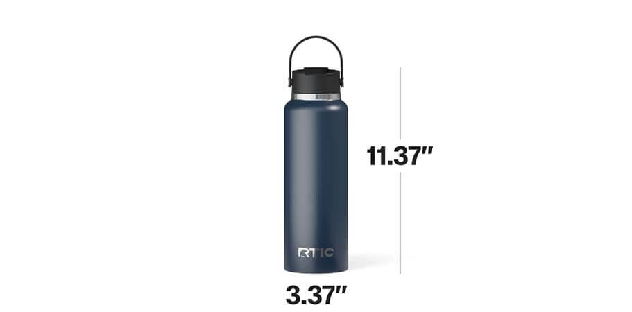RTIC 40oz Outback Bottle Dimensions