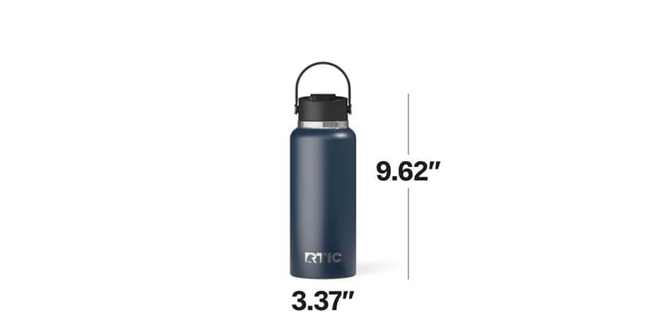 RTIC 32oz Outback Bottle Dimensions