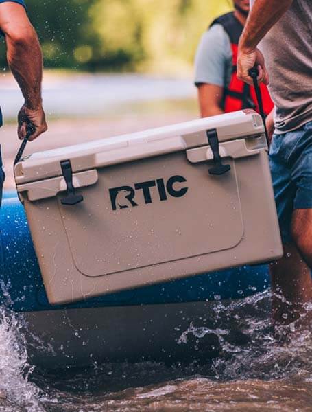 RTIC 45 QT Hard Cooler | Rotomolded Outdoor Ice Chest | RTIC