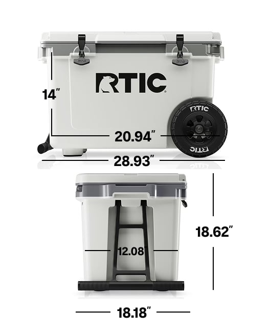 52 QT Wheeled Cooler: Lightweight - All-Terrain | RTIC