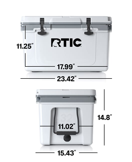 RTIC 32 QT Ultra-Light Cooler | Lightweight Hard Ice Chest | RTIC