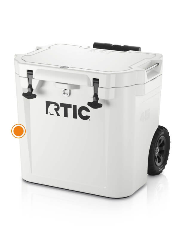 45 QT Ultra-Tough Wheeled Cooler & 60 cans capacity | RTIC