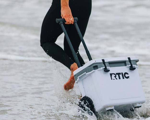 RTIC 22 QT Ultra-Light Wheeled Cooler | Portable Rolling Ice Chest